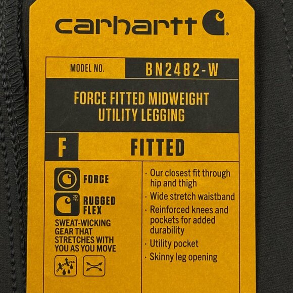 Carhartt Women's Rugged Flex Force Midweight Grey Utility Legging 3X 24W-26W NWT - Picture 5 of 11